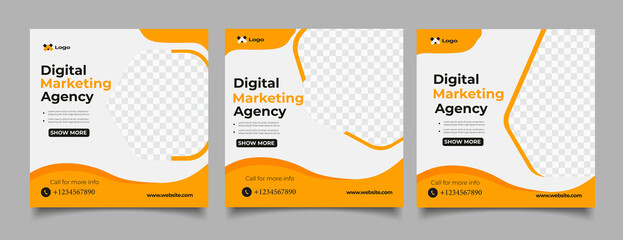 Marketing business instagram posts collection	