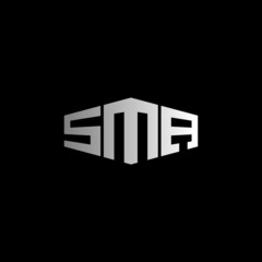 SMA Letter Initial Logo Design Template Vector Illustration