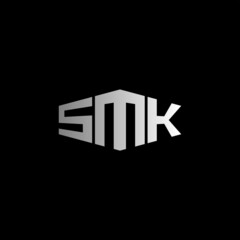 SMK Letter Initial Logo Design Template Vector Illustration