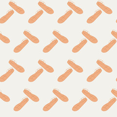 Summer shoes seamless pattern. Textile background