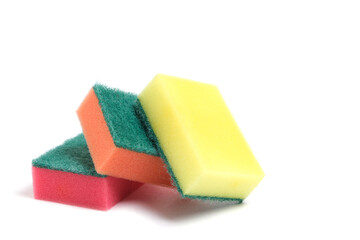 Sponges for washing dishes and kitchen utensils.