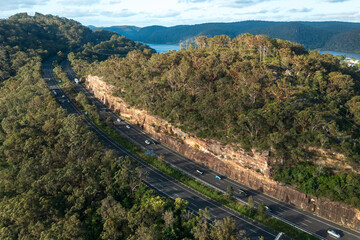 M1 Pacific Motorway at Mooney Mooney, Australia