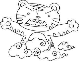 かわいくて面白い虎のマスコットキャラクター