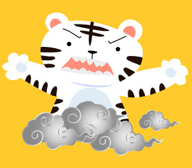 かわいくて面白い虎のマスコットキャラクター