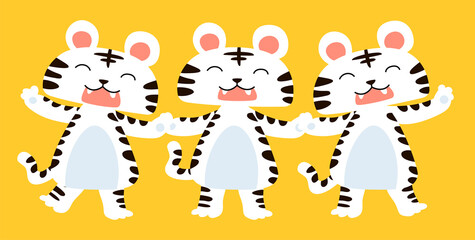 かわいくて面白い虎のマスコットキャラクター