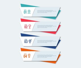 .Infographic steps concept creative banner design