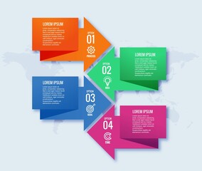 .Infographic design template creative concept with 4 steps