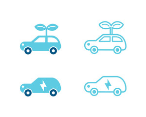 環境アイコン　電気自動車　EV　SDGs