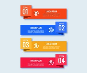 Infographic design template creative concept with 4 steps
