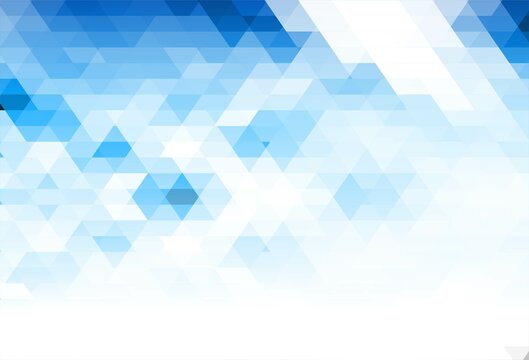 Abstract blue geometric pattern background