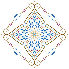 Vector abstract oriental decorative element
