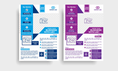 Unique New Flyer Template Design | Business Flyer, Poster, Leaflet Design Vector