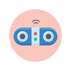 Bluetooth speaker icon in vector. Logotype;