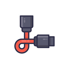 Sata Cable icon in vector. Logotype;
