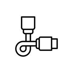 Sata Cable icon in vector. Logotype;