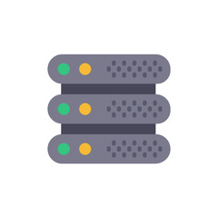 Server icon in vector. Logotype;