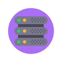 Server icon in vector. Logotype;