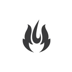 Fire flame  icon vector illustration design