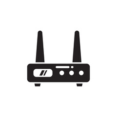 Router  icon in vector. Logotype;