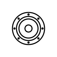Speaker  icon in vector. Logotype;