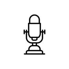 Mic icon in vector. Logotype;