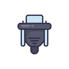 vga connector icon in vector. Logotype;