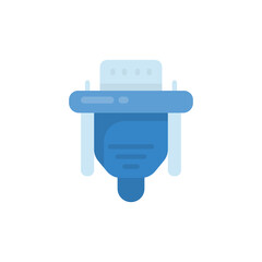 vga connector icon in vector. Logotype;