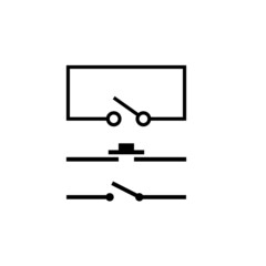electric switch vector icon element  sign design