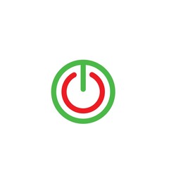 power sign  icon vector illustraion design