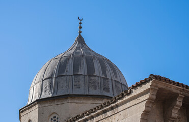 Fototapeta na wymiar Ulu Cami. The dome of the Great Mosque of Adana, Turkey