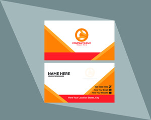 Creative abstract business card vector