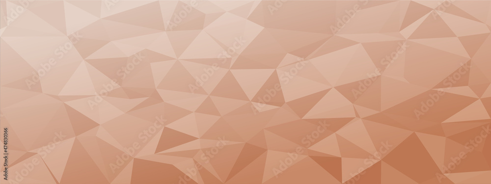 Wall mural low poly abstract modern background. delicate colors chaotic triangles variable size and rotation. m
