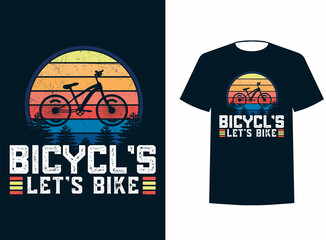 Bicycle print design with quote bike lover Vector Design illustration for fashion fabrics textile graphics prints.	