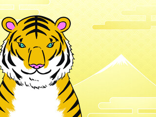 年賀状・謹賀新年・虎・寅・お正月