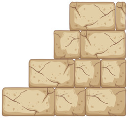 Stone tiles texture in cartoon style