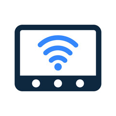 Network, wireless, wifi icon. Simple editable vector design isolated on a white background.