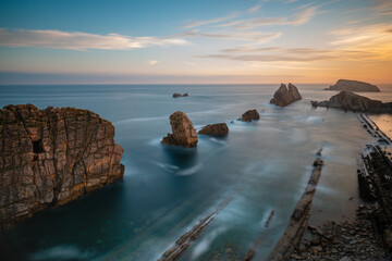 Incredible cliffs on the Spanish coast near Santander