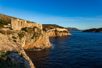 Fototapeta na wymiar Fort of St. Lawrence (Fort Lovrjenac) in Dubrovnik, Croatia