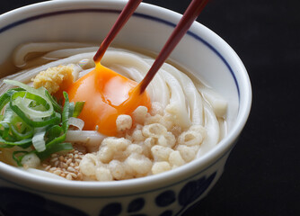 釜玉うどん　スタジオ撮影
