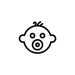 Baby icon in vector. Logotype