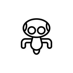 Robot Toy icon in vector. Logotype