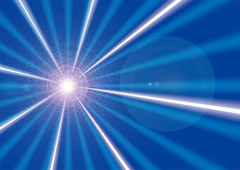 宇宙未来ビッグバンのイメージの放射線　集中線のバックグラウンド　ラスターイラスト　big Bang © globeds
