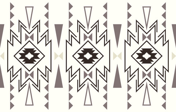 Impression Navajo Print Motif Aztec Element Tribal Seamless Pattern
