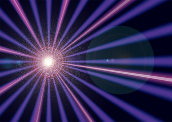 Obraz premium 宇宙未来ビッグバンのイメージの放射線 集中線のバックグラウンド ラスターイラスト big Bang