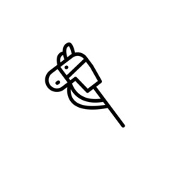 Horse Stick icon in vector. Logotype