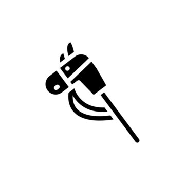 Horse Stick icon in vector. Logotype