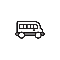 buss icon in vector. Logotype
