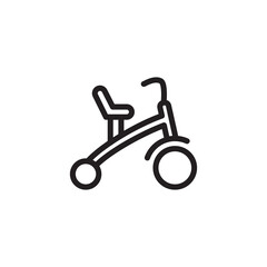 Baby cycle icon in vector. Logotype