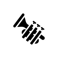Bugle icon in vector. Logotype