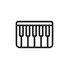 Piano icon in vector. Logotype